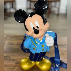 Mickey Mouse 50th Anniversary popcorn bucket in Blue and Gold